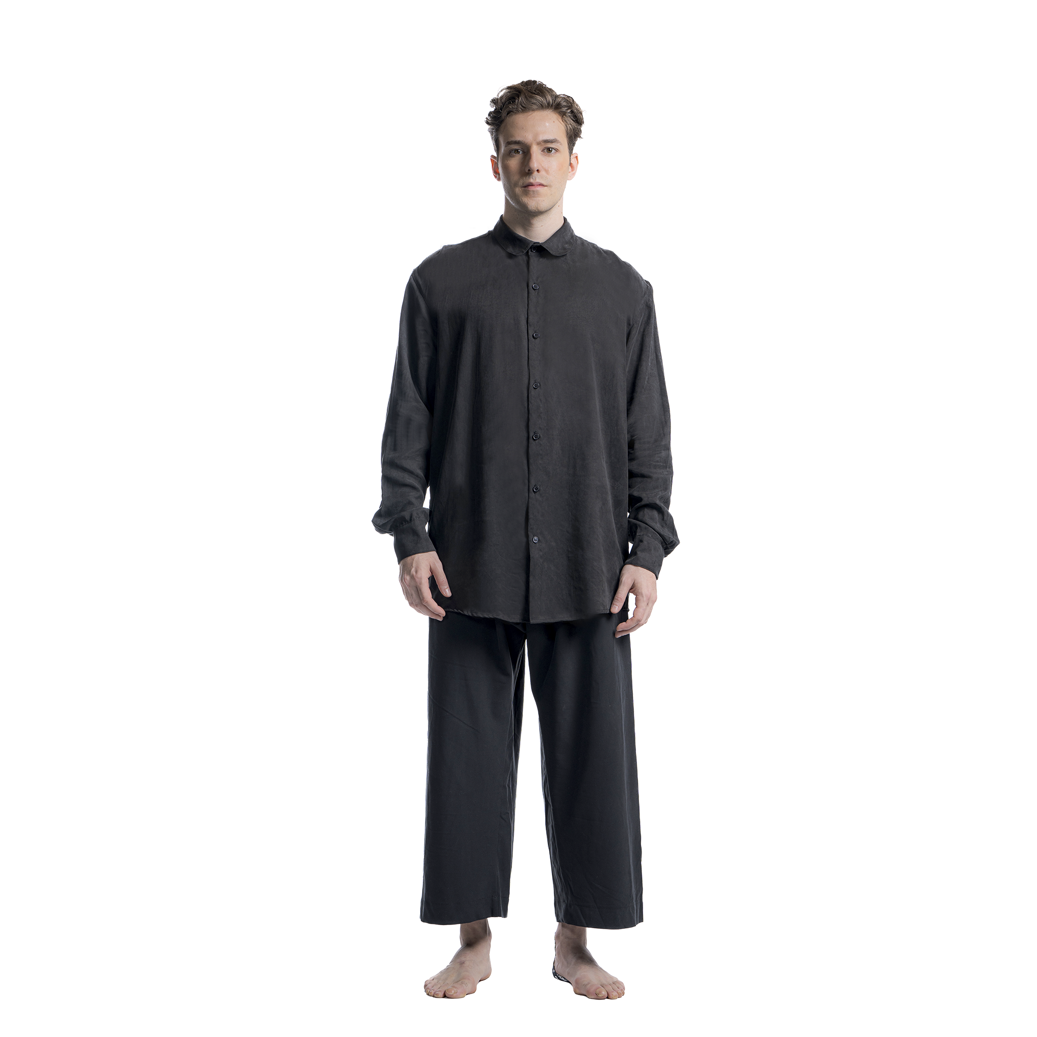 Siyah Dokuma Pantolon