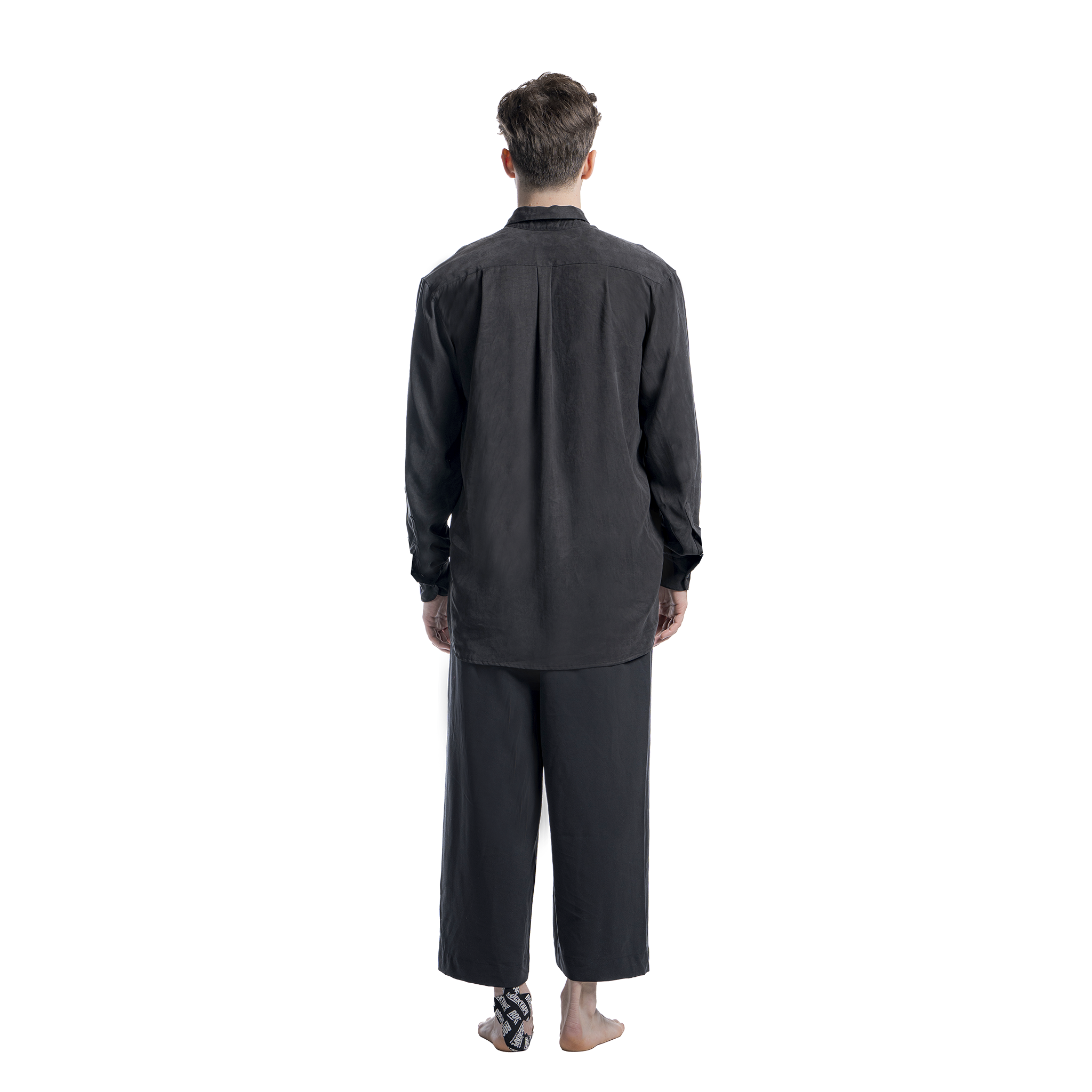 Siyah Dokuma Pantolon