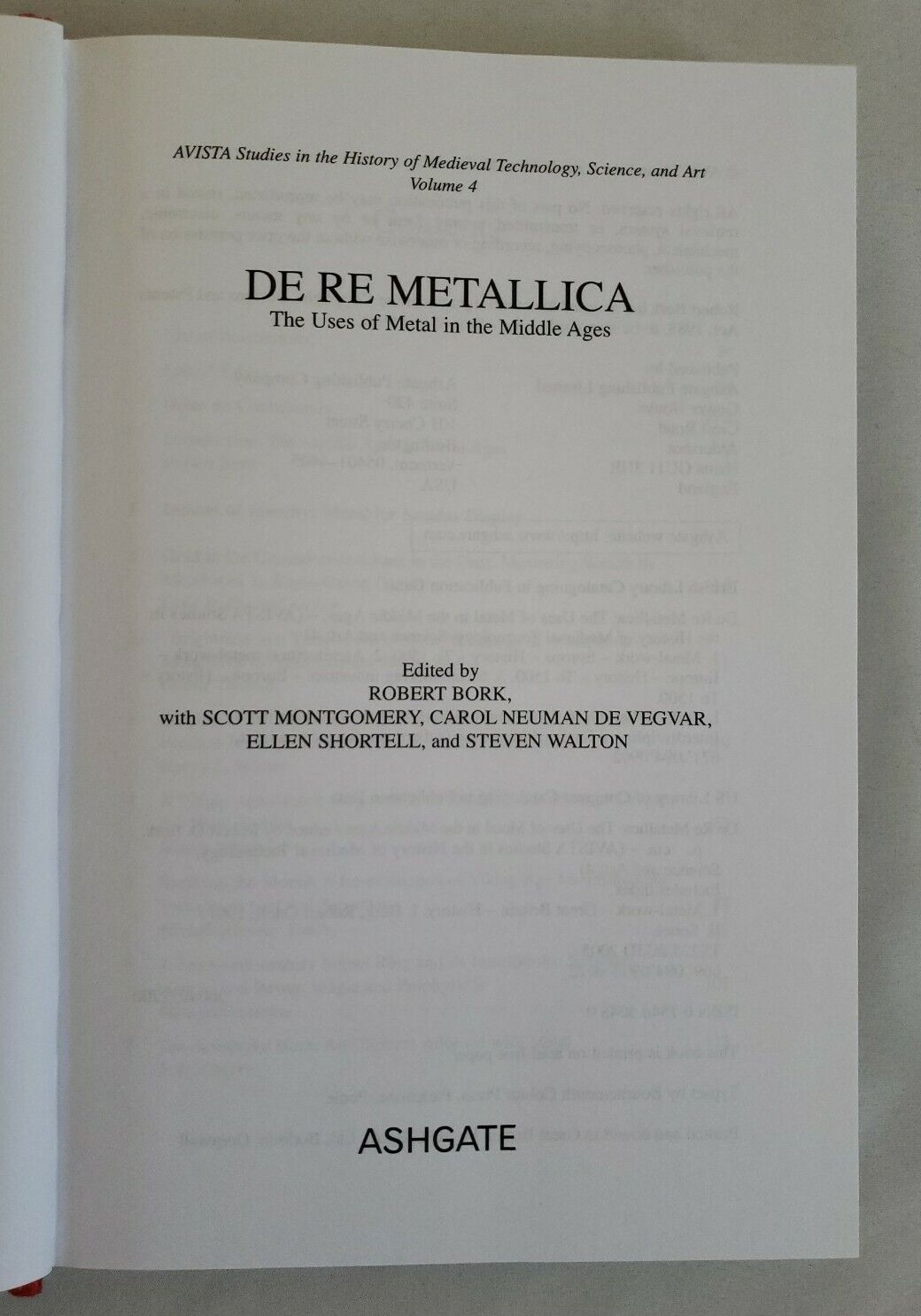 De Re Metallica: Orta Çağ'da Metal Kullanımı, Robert Bork