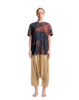 Standart Fit Siyah Sun Tie Die Tişört