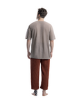 Oversize Açık Terra Keten Tişört