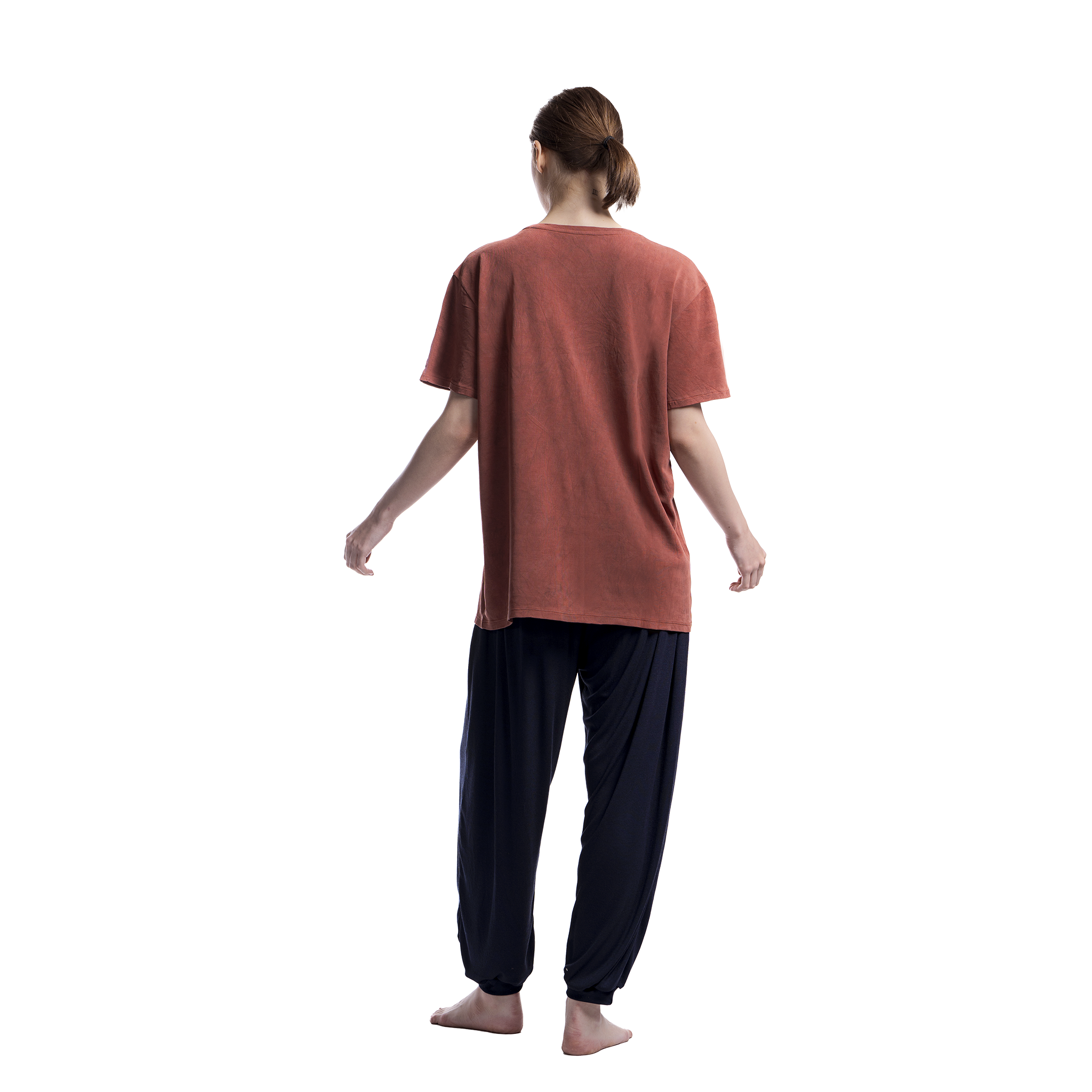 Standart Fit Turuncu Batik Tişört